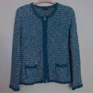 GERRY WEBER Textured Knit Blazer Sz 42